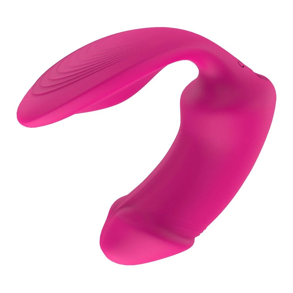 Вибратор-кролик - Вагинально-клиторальный вибратор Dream Toys Essentials с пультом, розовый, 9 × 3 см 1