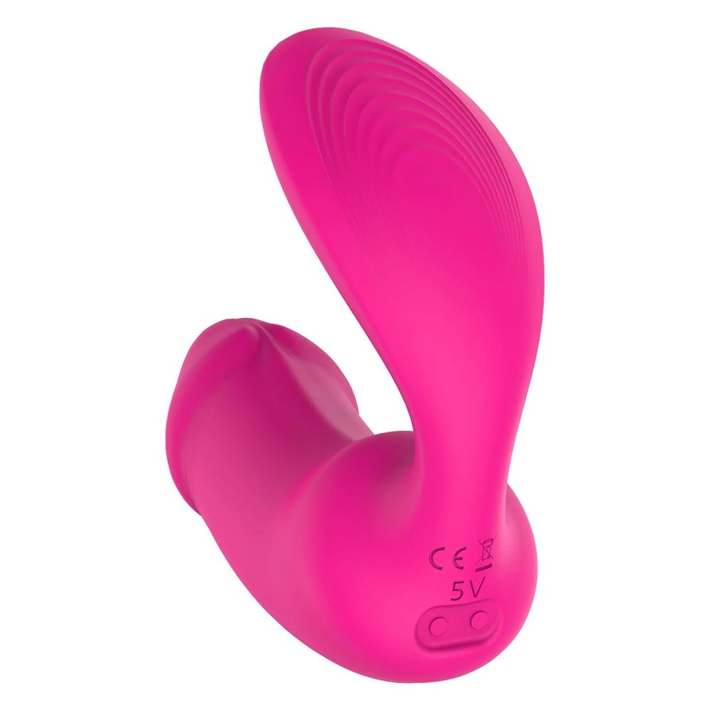 Вибратор-кролик - Вагинально-клиторальный вибратор Dream Toys Essentials с пультом, розовый, 9 × 3 см 17