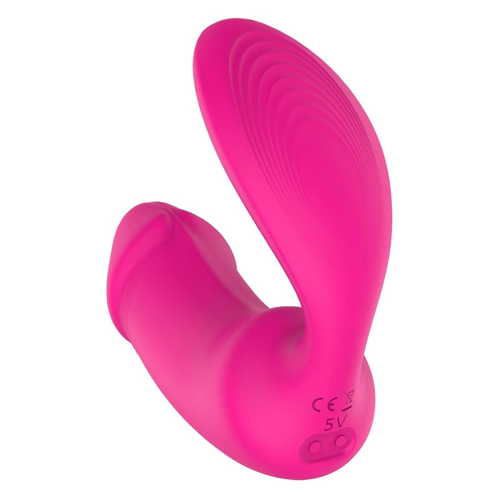 Вибратор-кролик - Вагинально-клиторальный вибратор Dream Toys Essentials с пультом, розовый, 9 × 3 см 14