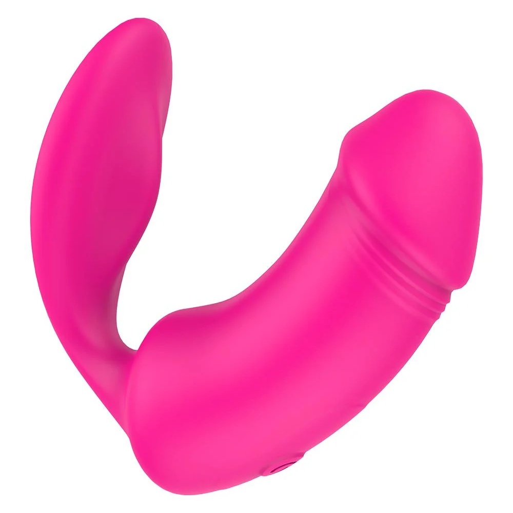 Вибратор-кролик - Вагинально-клиторальный вибратор Dream Toys Essentials с пультом, розовый, 9 × 3 см 6