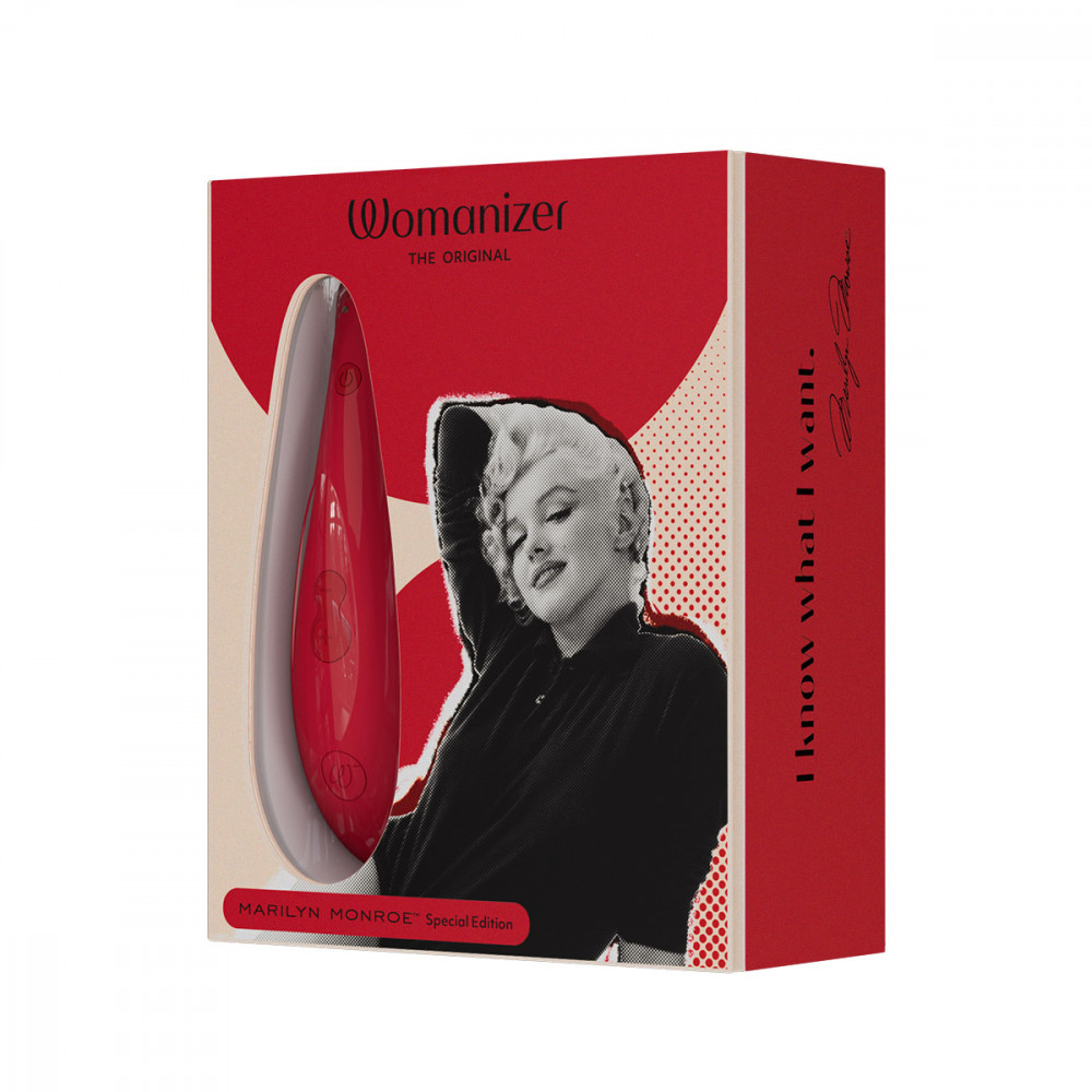 Вибраторы вакуумные - Вакуумный стимулятор клитора Womanizer Marilyn Monroe Vivid Red 23