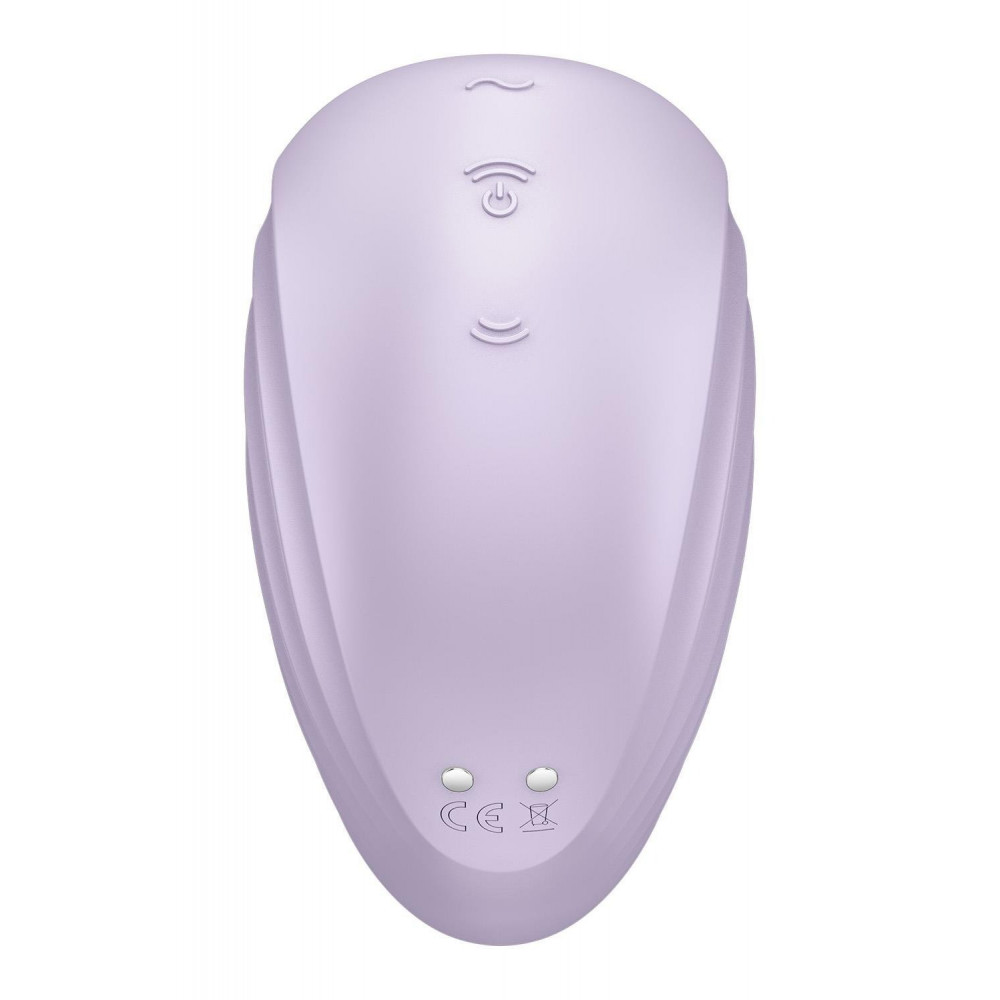 Вакуумный вибратор - Вакуумный стимулятор Satisfyer Pearl Diver для клитора, с вибрацией, лиловый 4