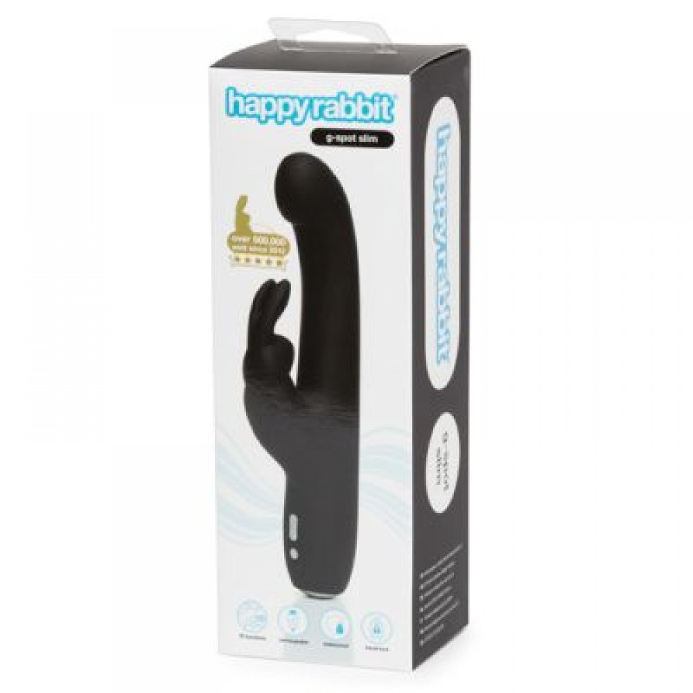 Різне - Вібратор-кролик HAPPY RABBIT Slimline для точки G 4