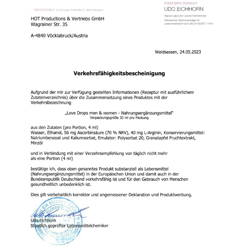 Збуджувальні препарати - Збуджуючі краплі для двох ERO Love Drops, 30 мл 1