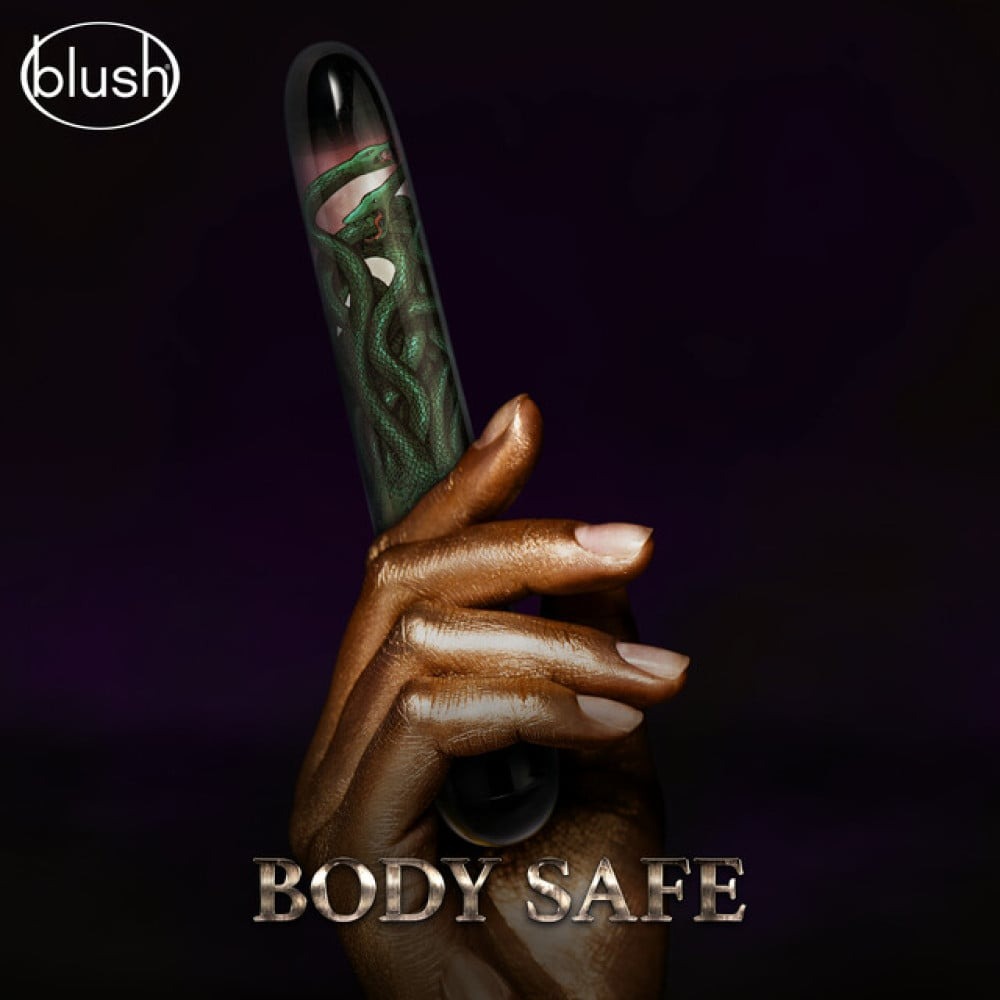 - Вибратор Дамский пальчик Blush The Realm Medusa черно-зеленый 3