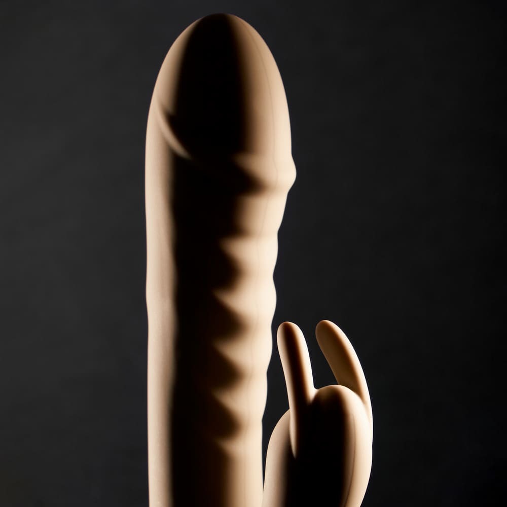 Різне - Вібратор-кролик Sweet Em Velvet Lure, 3 режими вібрації + 10 режимів у відростка, зелений 9