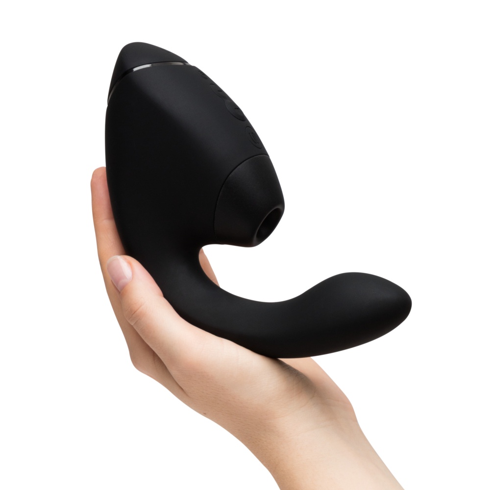 Вакуумний вібратор - Вібратор-стимулятор вакуумний Womanizer Next Duo Black для точки G, чорний 11