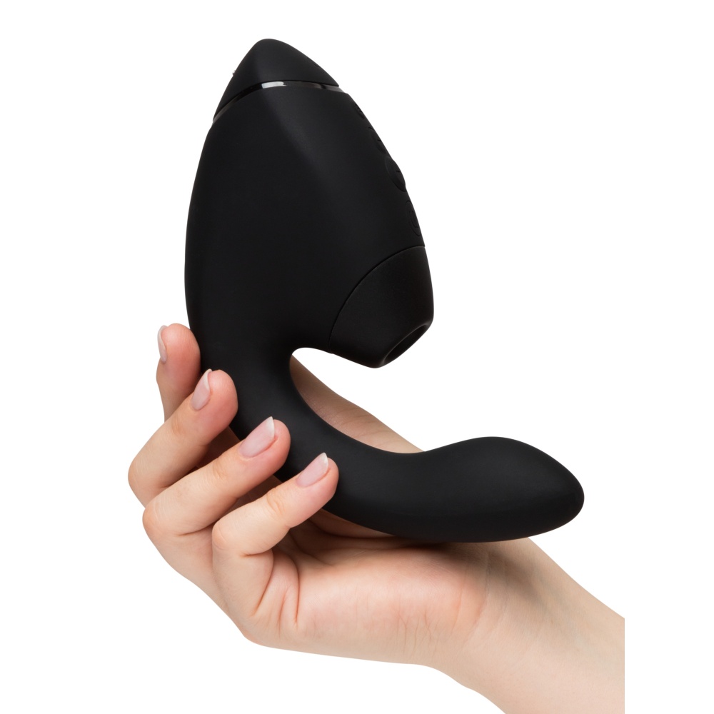 Вакуумний вібратор - Вібратор-стимулятор вакуумний Womanizer Next Duo Black для точки G, чорний 39