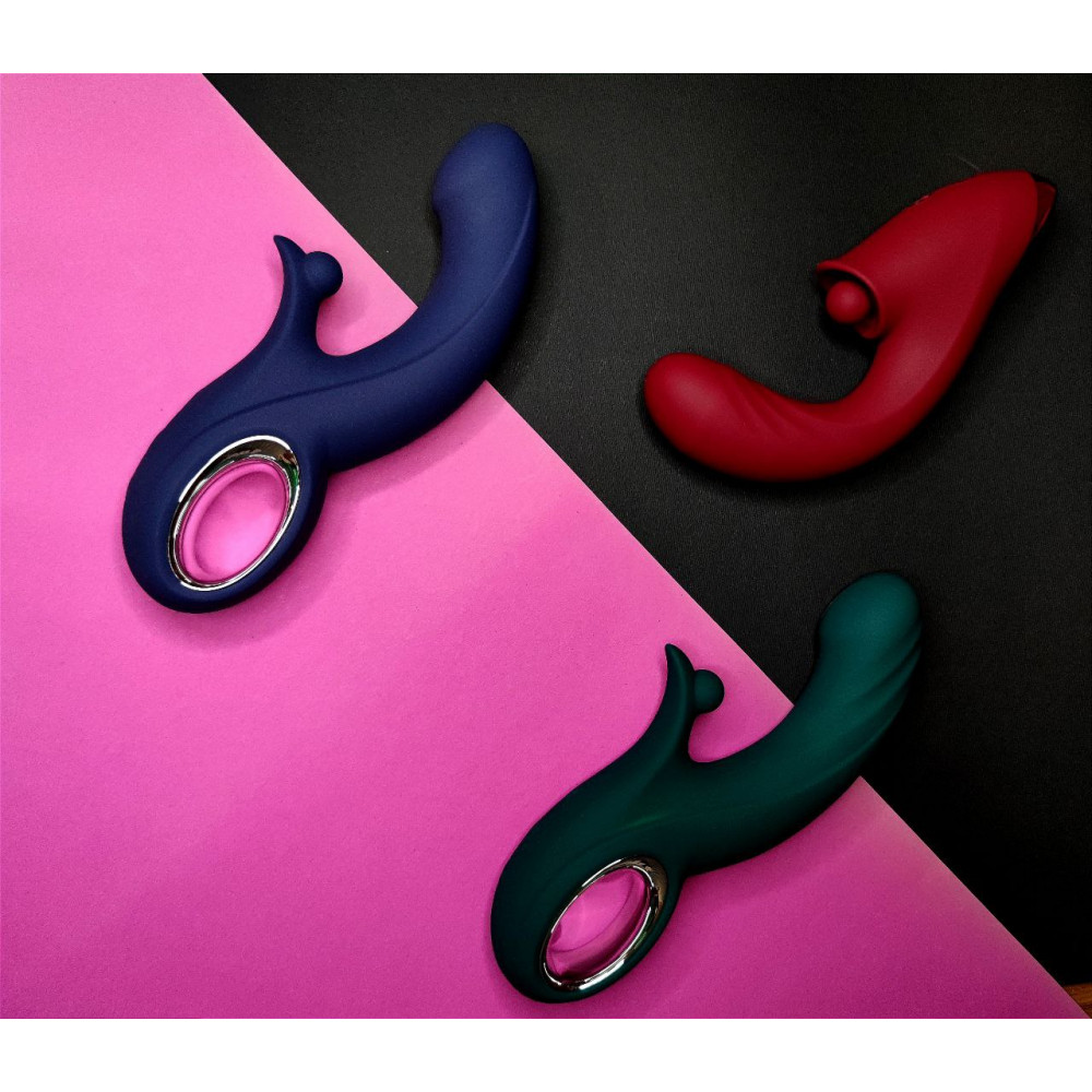 Разное - Вибратор три в одном Chisa Kissen Tide с фрикциями и клиторальной стимуляцией, 17.8 см х 8 см 9