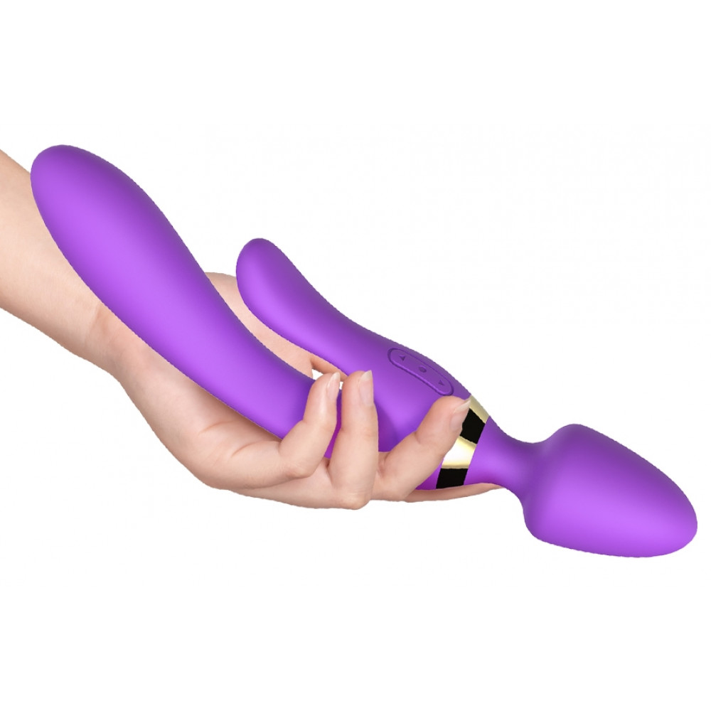 Вибратор - Вибромассажер Boss Series - Magic Wand USB Purple 9 Function, BS5200027-1 9