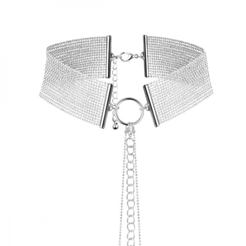 Чокеры, портупеи - Колье-цепочка для тела Magnifique Серебристый металл, Bijoux Indiscrets 3