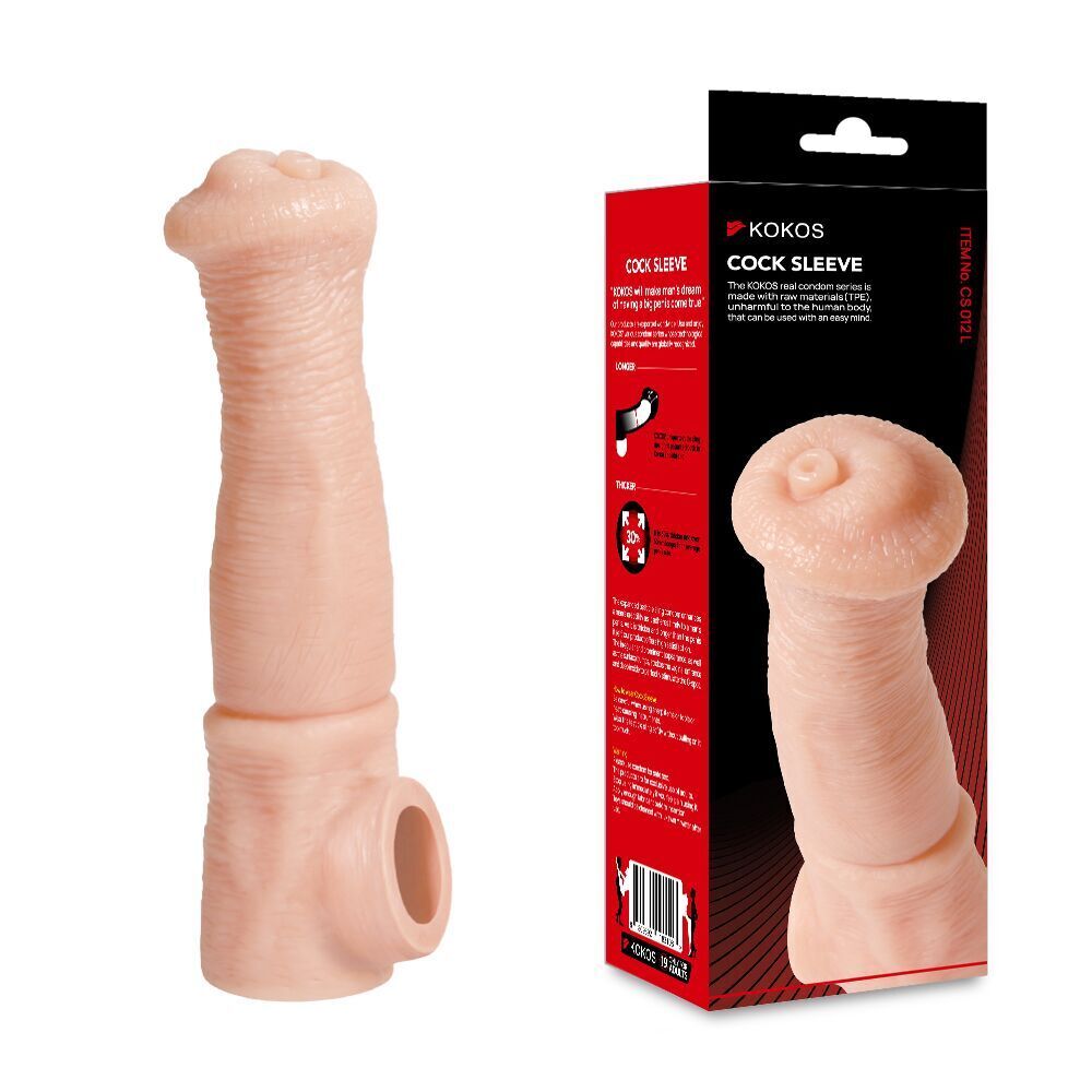 Секс игрушки - Насадка на член Kokos Cock Sleeve CS 012 L (мятая упаковка!!!) 4