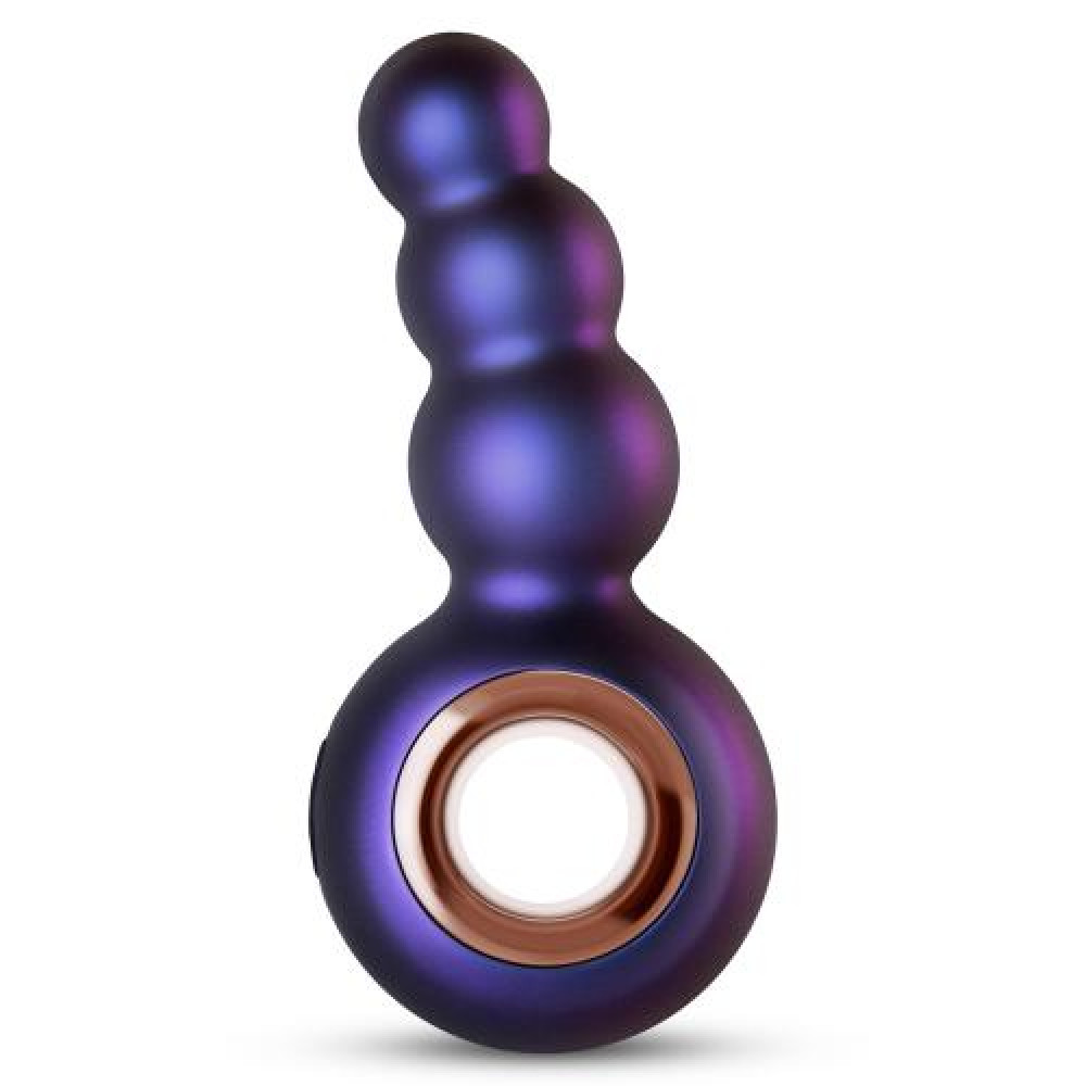 Анальные игрушки - Анальная пробка с вибрацией Outer Space Hueman в виде елки с кольцом-держателем