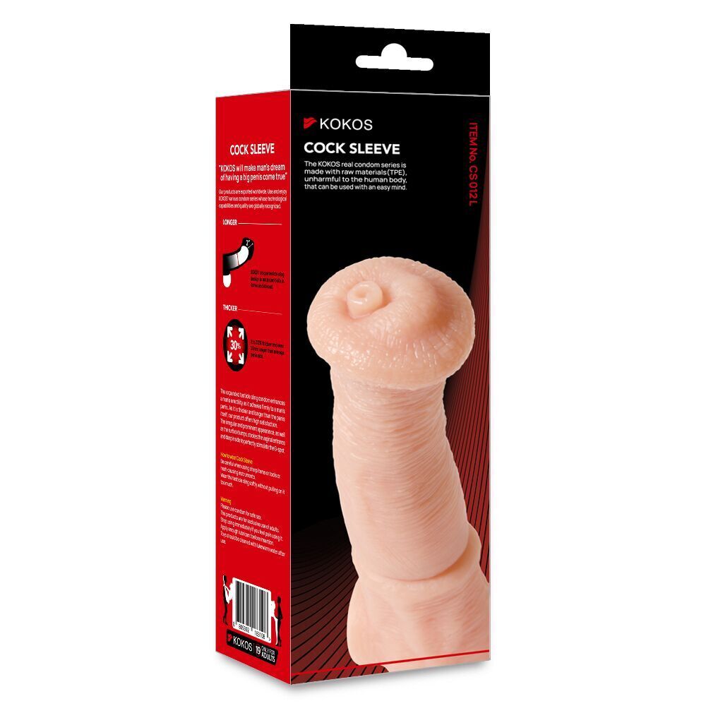 Секс игрушки - Насадка на член Kokos Cock Sleeve CS 012 L (мятая упаковка!!!) 5