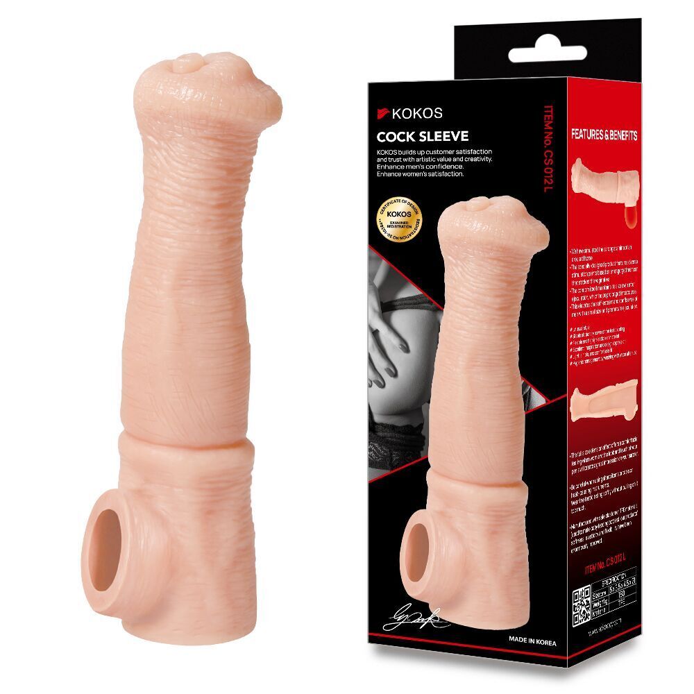 Секс игрушки - Насадка на член Kokos Cock Sleeve CS 012 L (мятая упаковка!!!) 3