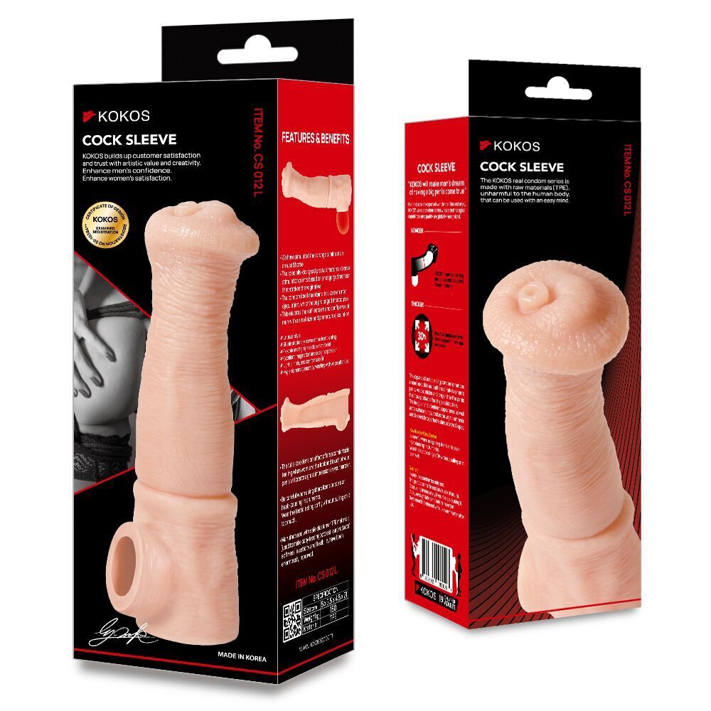 Секс игрушки - Насадка на член Kokos Cock Sleeve CS 012 L (мятая упаковка!!!) 6