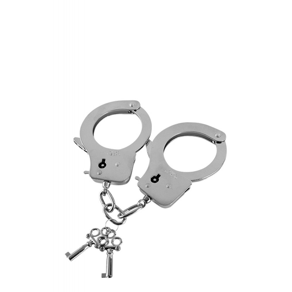 Наручники, веревки, бондажы, поножи - Металлические наручники GP METAL HANDCUFFS