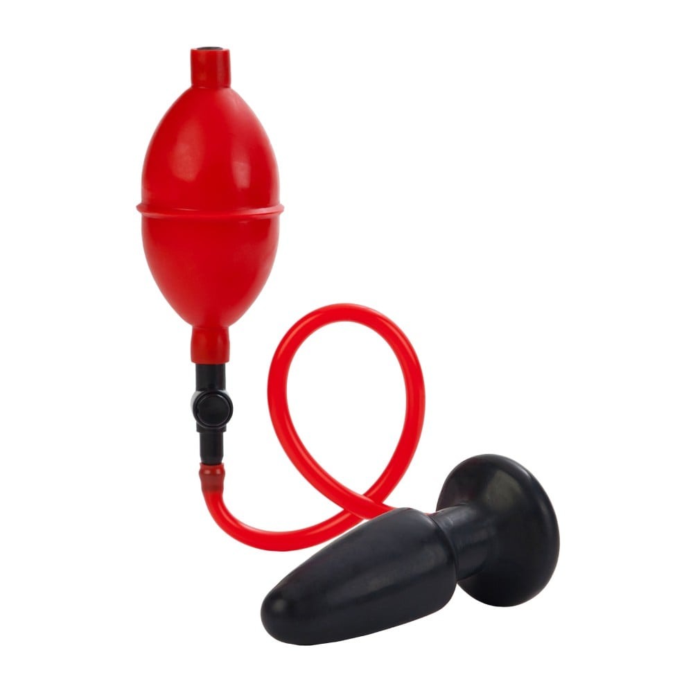 Секс игрушки - Анальная пробка с насосом-грушей Expandable Butt Plug, черно-красная California Exotic 3