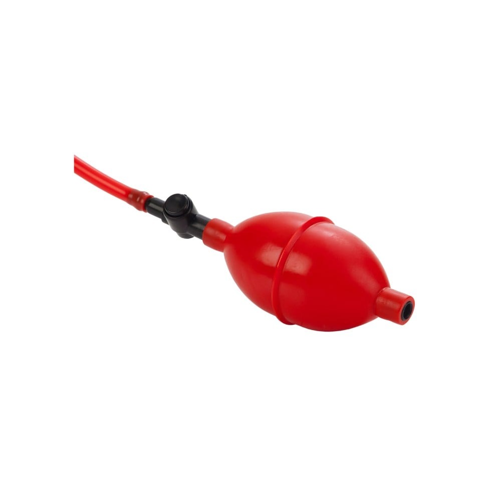 Секс игрушки - Анальная пробка с насосом-грушей Expandable Butt Plug, черно-красная California Exotic 2
