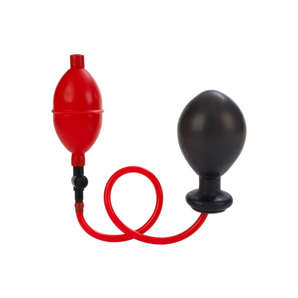 Секс игрушки - Анальная пробка с насосом-грушей Expandable Butt Plug, черно-красная California Exotic 4