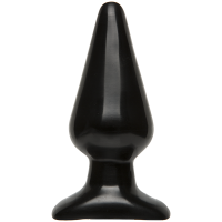 Анальная пробка Doc Johnson Smooth Classic Large - Black, макс. диаметр 5,7см