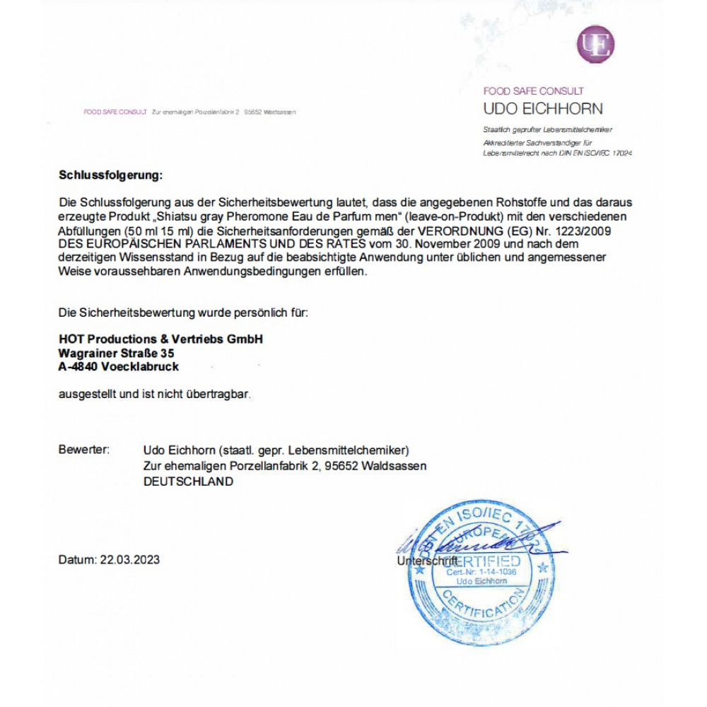 Разное - Духи с феромонами мужские SHIATSU Pheromone Fragrance men grey, 15 мл 6