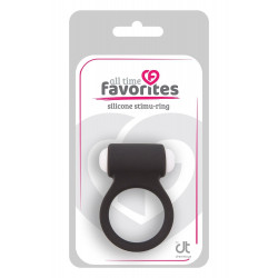 Эрекционное кольцо LIT-UP SILICONE STIMU RING 3, BLACK