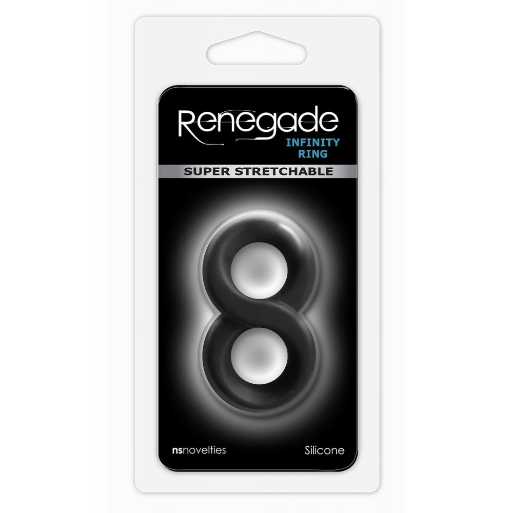 Эрекционные кольца и насадки - Эрекционное кольцо RENEGADE INFINITY RING BLACK 1