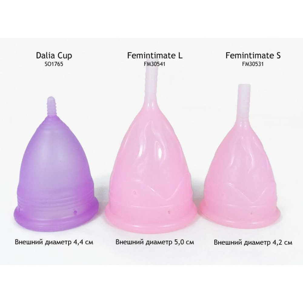  - Менструальная чаша Femintimate Eve Cup размер S с переносным душем, диаметр 3,2см 2