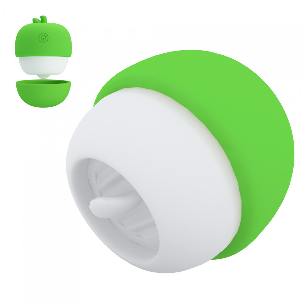 Різне - Кліторальний стимулятор із язичком Pretty Love APPLE Secret, зелений 1