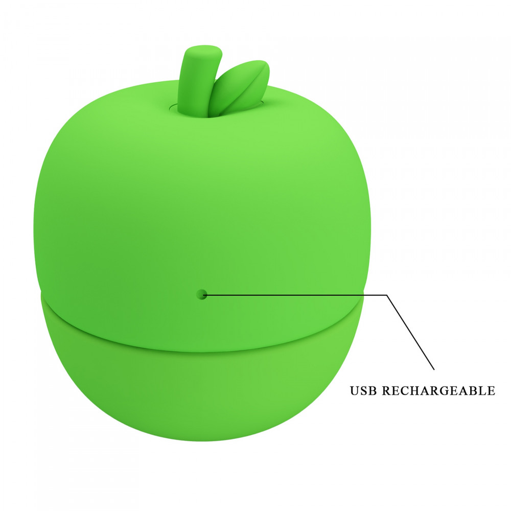 Різне - Кліторальний стимулятор із язичком Pretty Love APPLE Secret, зелений 8