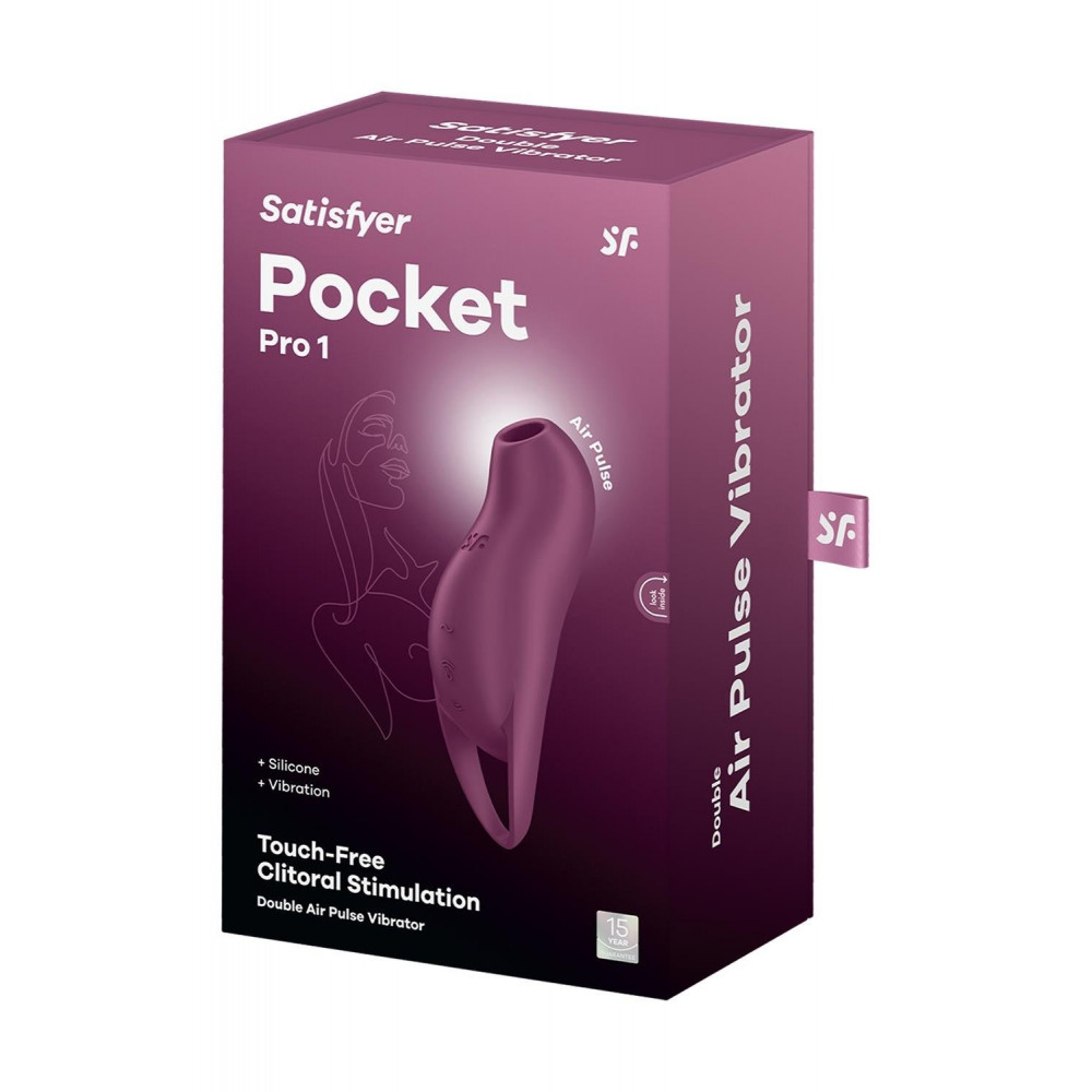 Разное - Клиторальный стимулятор с воздушными импульсами Satisfyer Pocket Pro 1 фиолетовый 5