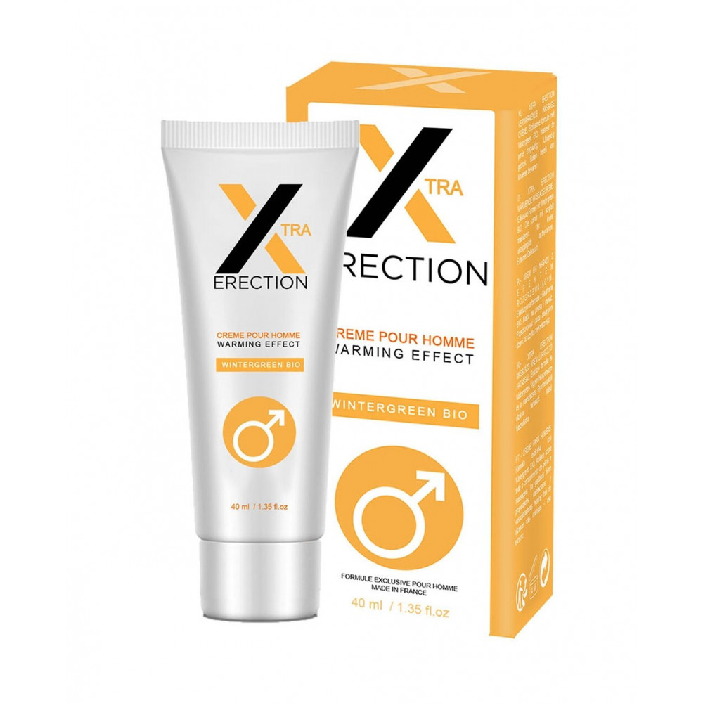 Лубриканты - Крем для стимулирования пениса XTRA ERECTION warming gel for man, 40 ml