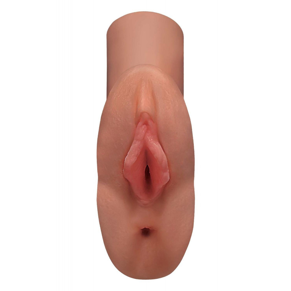 Мастурбаторы без вибрации - Мастурбатор Pipedream PDX Plus Perfect Pussy Double бежевый, 14 см 1