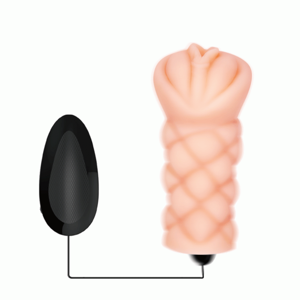 Мастурбаторы с вибрацией - Мастурбатор вагина Crazy Bull Michelle с вибрацией, 15.5 см 5