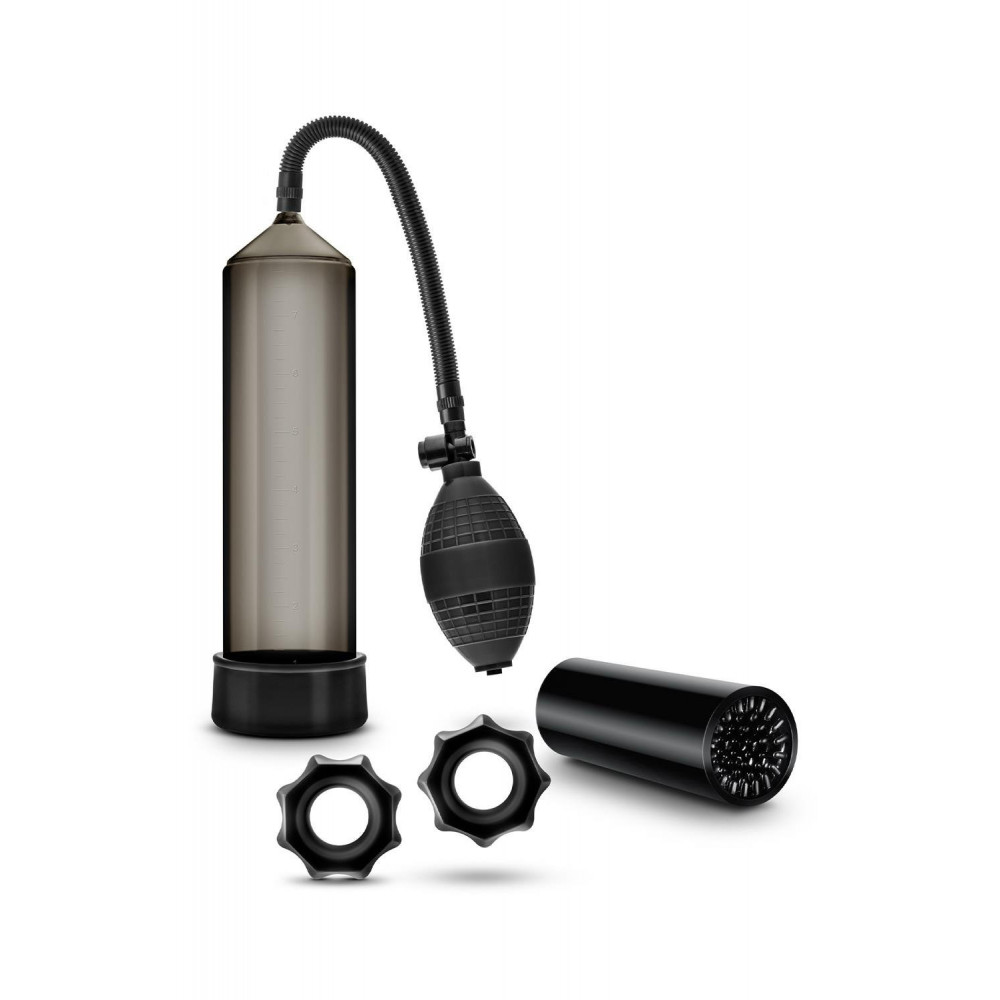 Разное - Набор для стимуляции и накачивания пениса Blush Quickie Kit черный 1