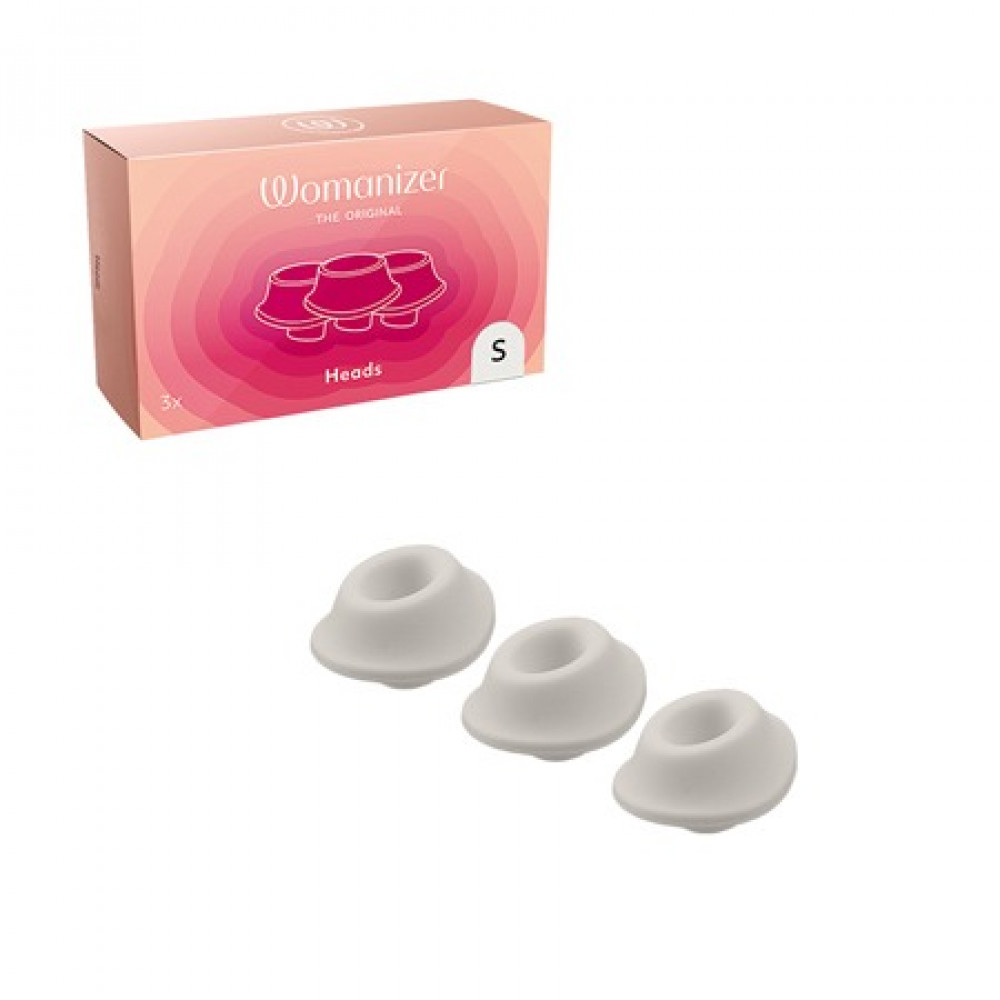 Секс игрушки - Набор насадок на Womanizer Premium и Classic серые, размер S 1