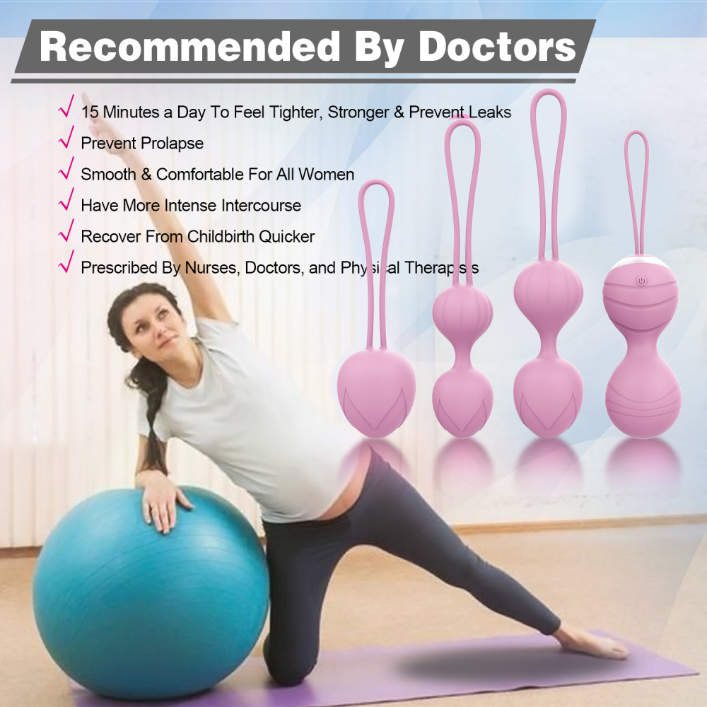 Вагинальные шарики и тренажеры - Набор вагинальных виброшариков Every Night Toys Beata, 4 шт, с дистанционным пультом, сиреневый 1