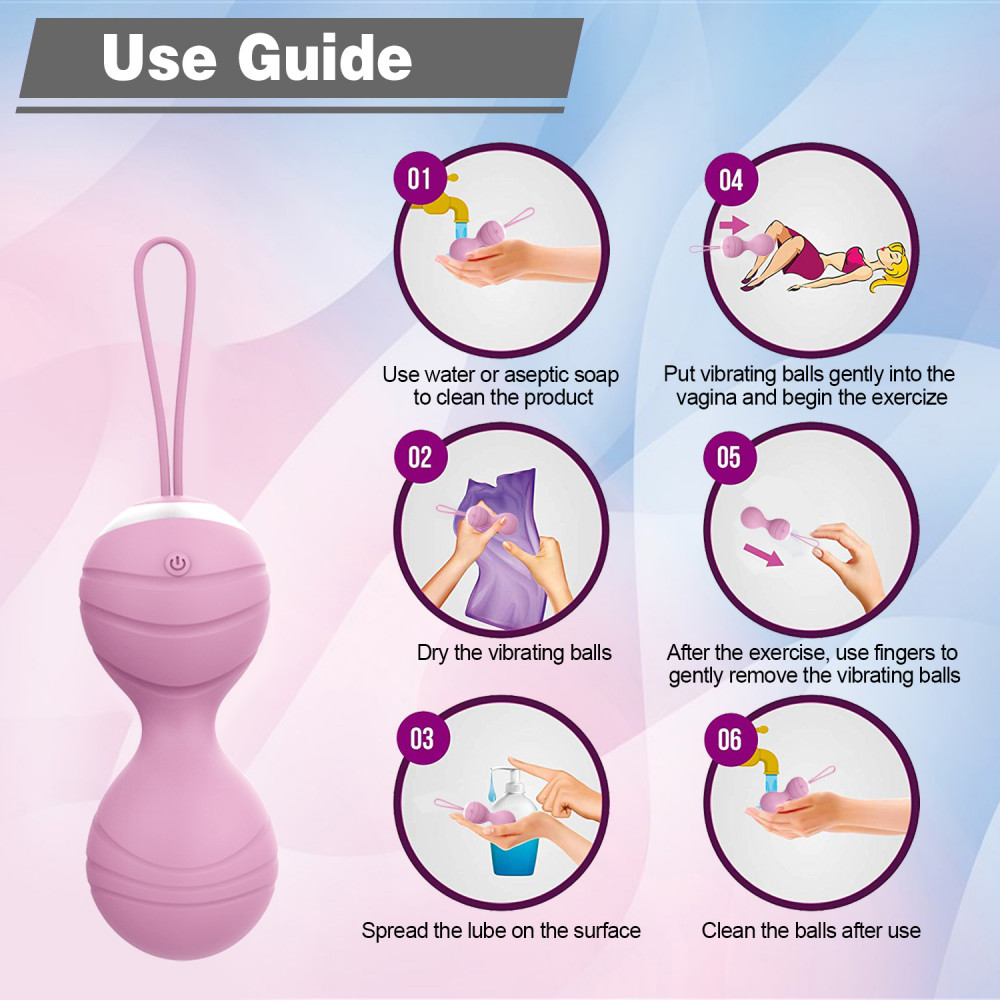 Вагинальные шарики и тренажеры - Набор вагинальных виброшариков Every Night Toys Beata, 4 шт, с дистанционным пультом, сиреневый 3