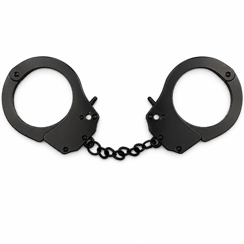 Наручники та обмеження - Наручники металеві DS Fetish, чорні