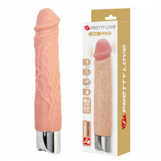 Перезаряжаемый вибратор реалистик Pretty Love - Osric Pro Realistic Vibrating Dildo, BW-500081DC