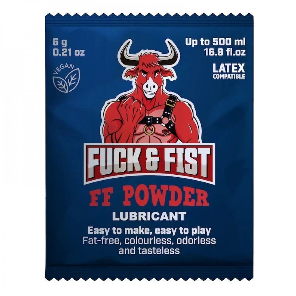 Різне - САШЕТ лубрикант порошковий Fuck & Fist FF Powder для приготування густого гелю, 6 г