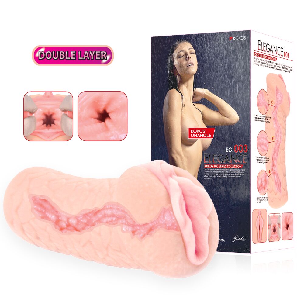 Мастурбаторы без вибрации - Мастурбатор Kokos Elegance 003 Double Layer 4