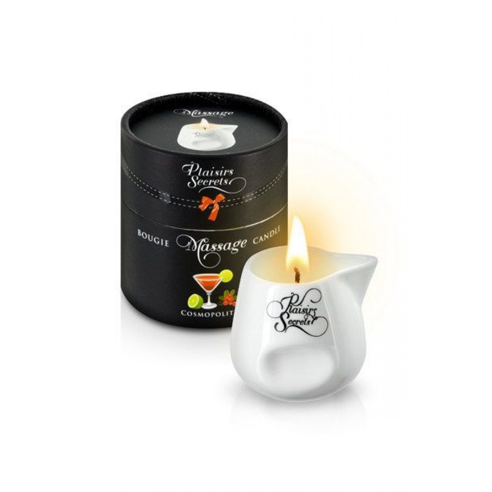 Массажные свечи - Массажная свеча Plaisirs Secrets Cosmopolitan (80 мл) подарочная упаковка, керамический сосуд