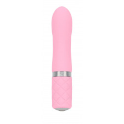 Роскошный вибратор PILLOW TALK - Flirty Pink с кристаллом Swarovski, гибкая головка