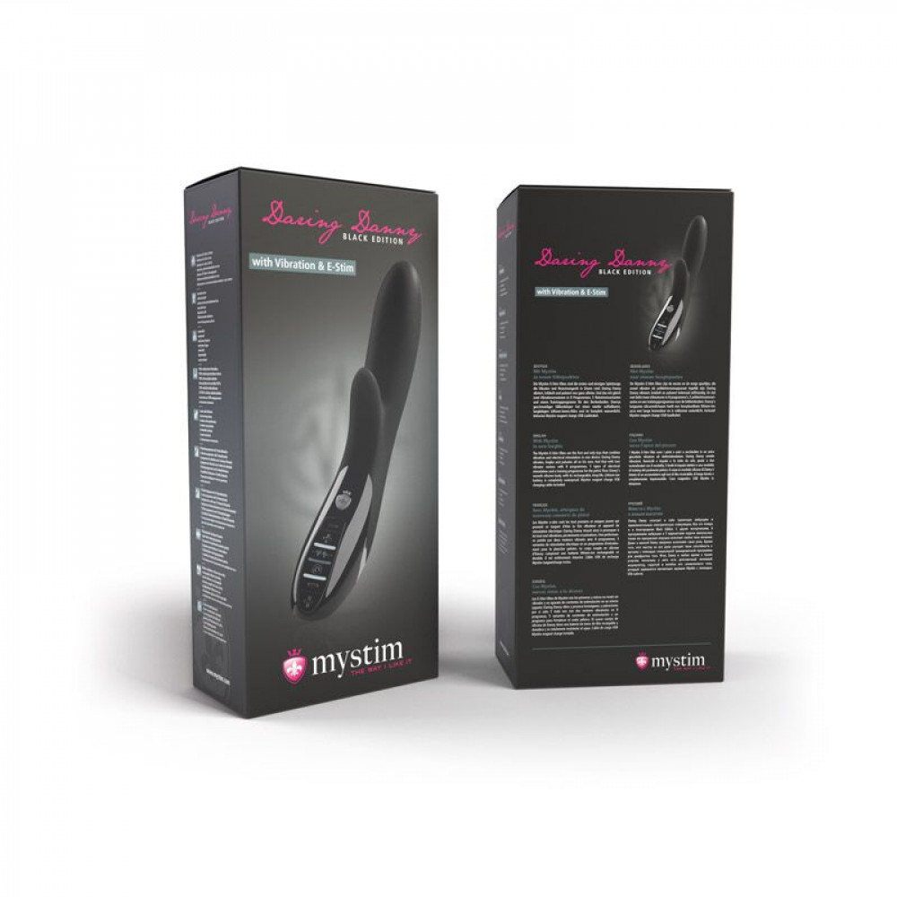 Різне - Вібратор-кролик з електростимуляцією Mystim Daring Danny eStim Black, міостимулятор 11