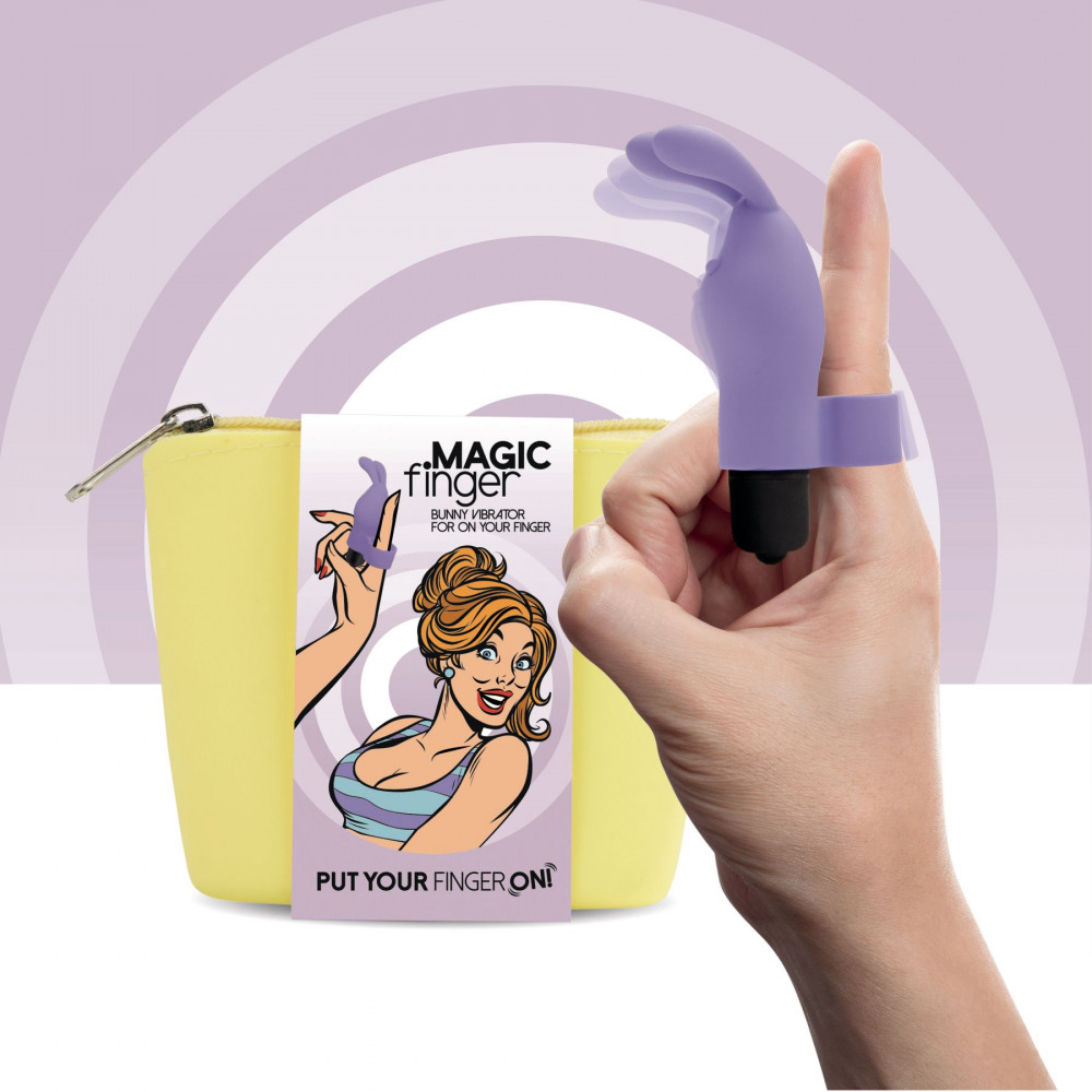 Мини вибраторы - Вибратор на палец FeelzToys Magic Finger Vibrator Purple