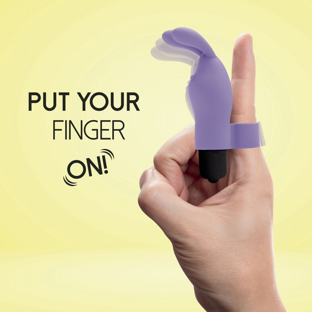 Мини вибраторы - Вибратор на палец FeelzToys Magic Finger Vibrator Purple 4