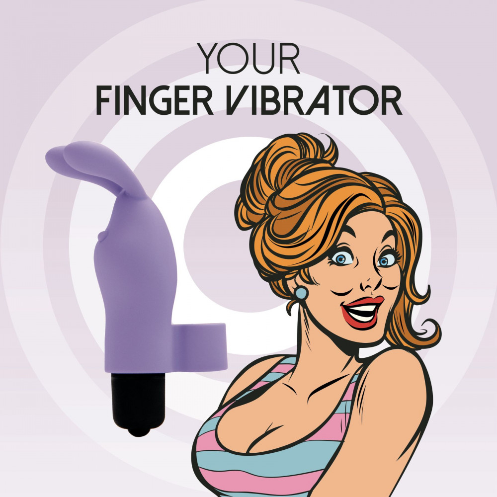 Мини вибраторы - Вибратор на палец FeelzToys Magic Finger Vibrator Purple 5
