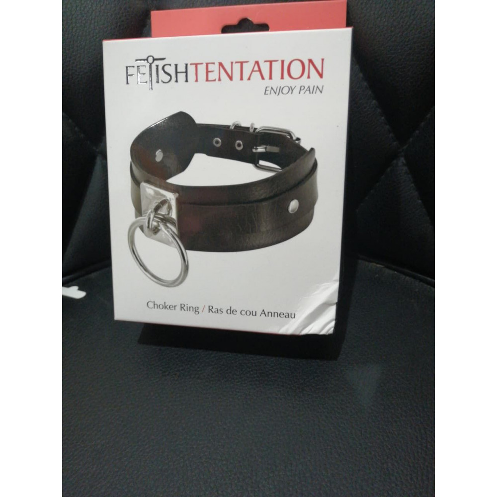  - Нашийник з кільцем Fetish Tentation Choker Ring (м'яте паковання!!!) 1